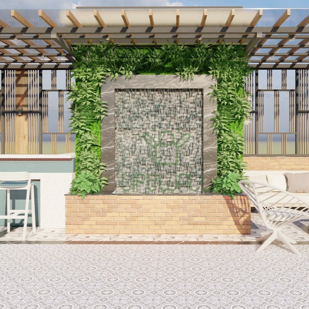 Contemporary Currents Wall Fountain (Per RFT)