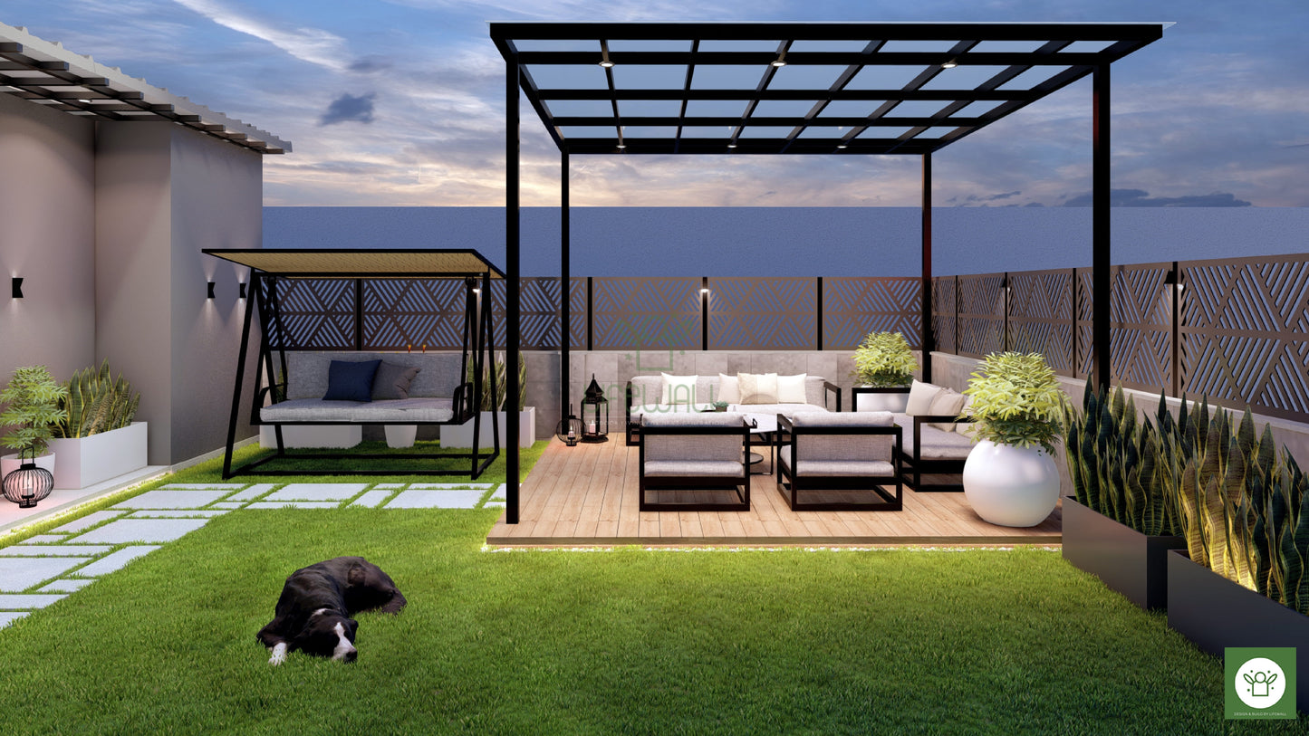 Neo Rhythm Pergola (Per Sqft)
