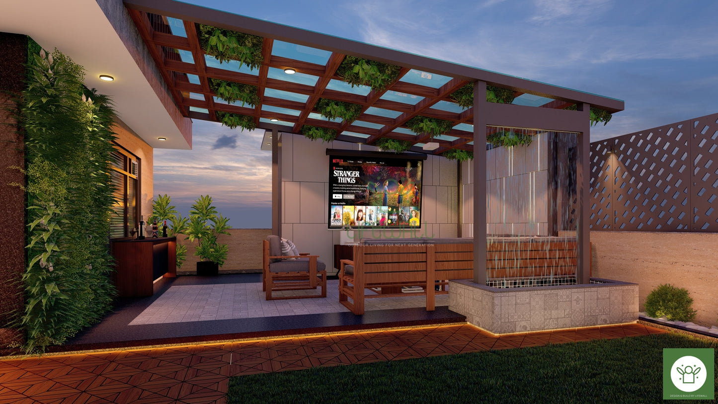 Timberland Tranquility Pergola (Per Sqft)
