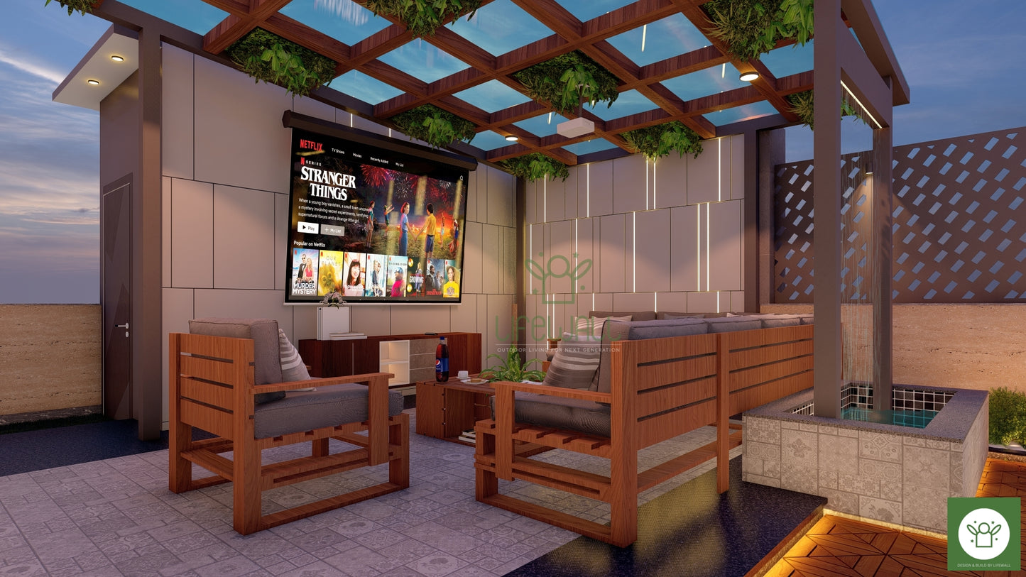 Timberland Tranquility Pergola (Per Sqft)