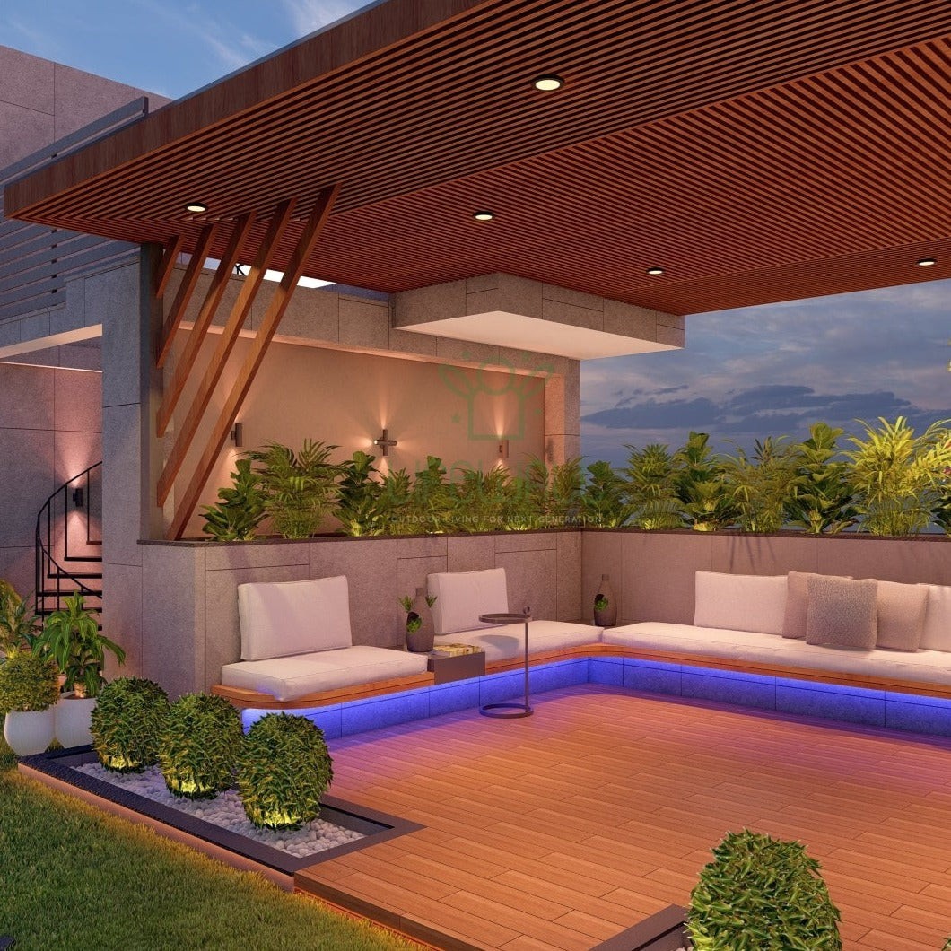 Woodland Lush Pergola (Per Sqft)