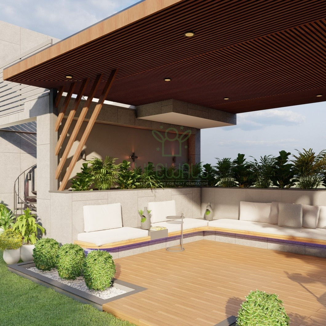 Woodland Lush Pergola (Per Sqft)