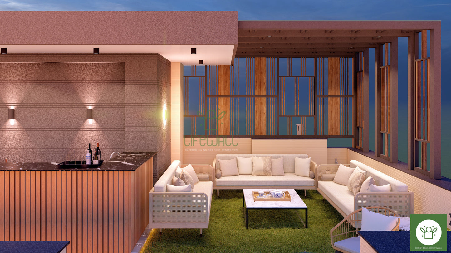 Urban Elegance Pergola (Per Sqft)