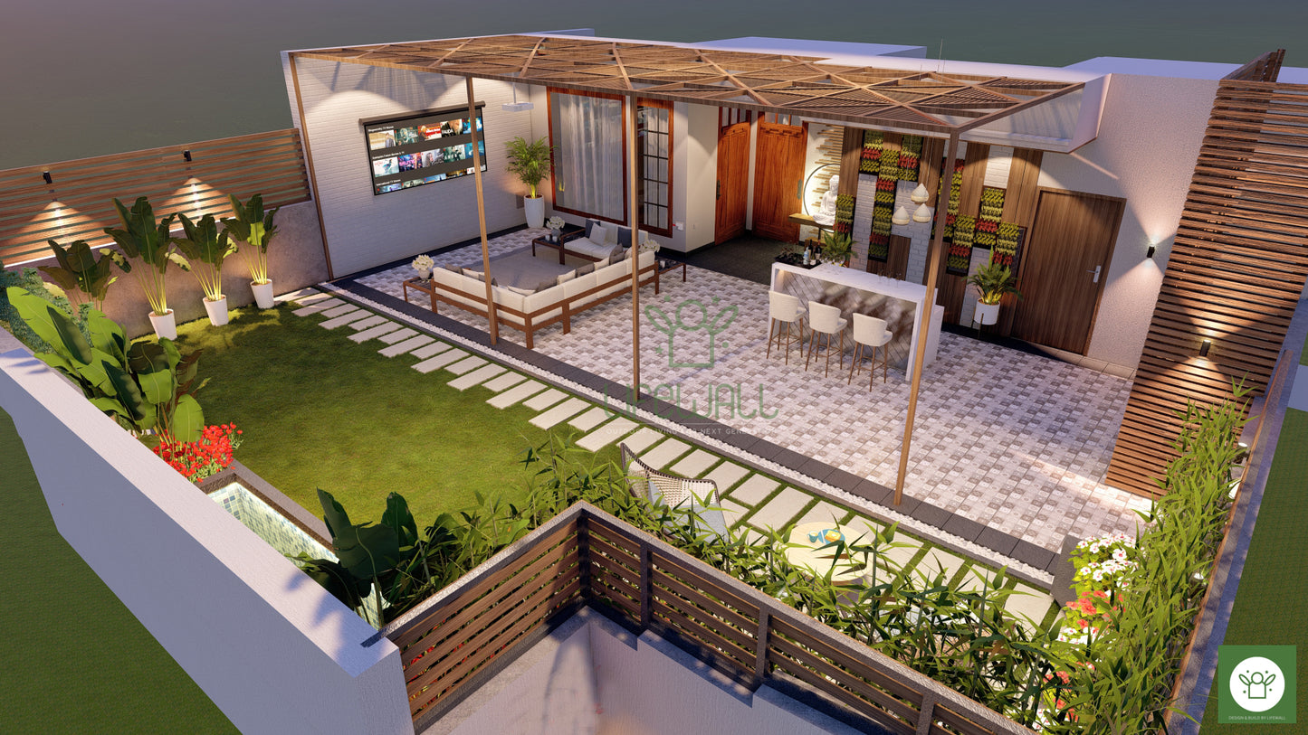 Cinematic Symphony Pergola (Per Sqft)