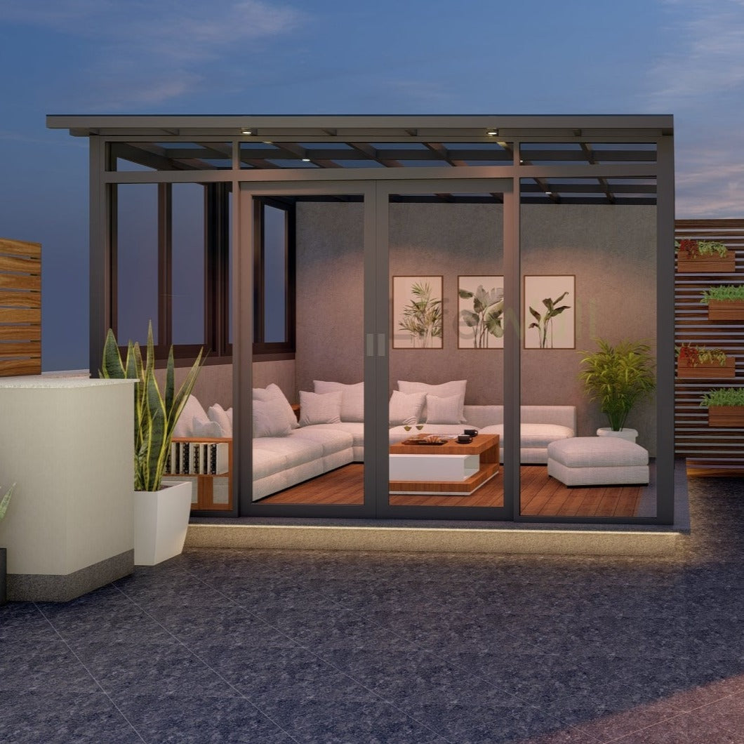 Tranquil Glass Porta Cabin (Per Sqft)