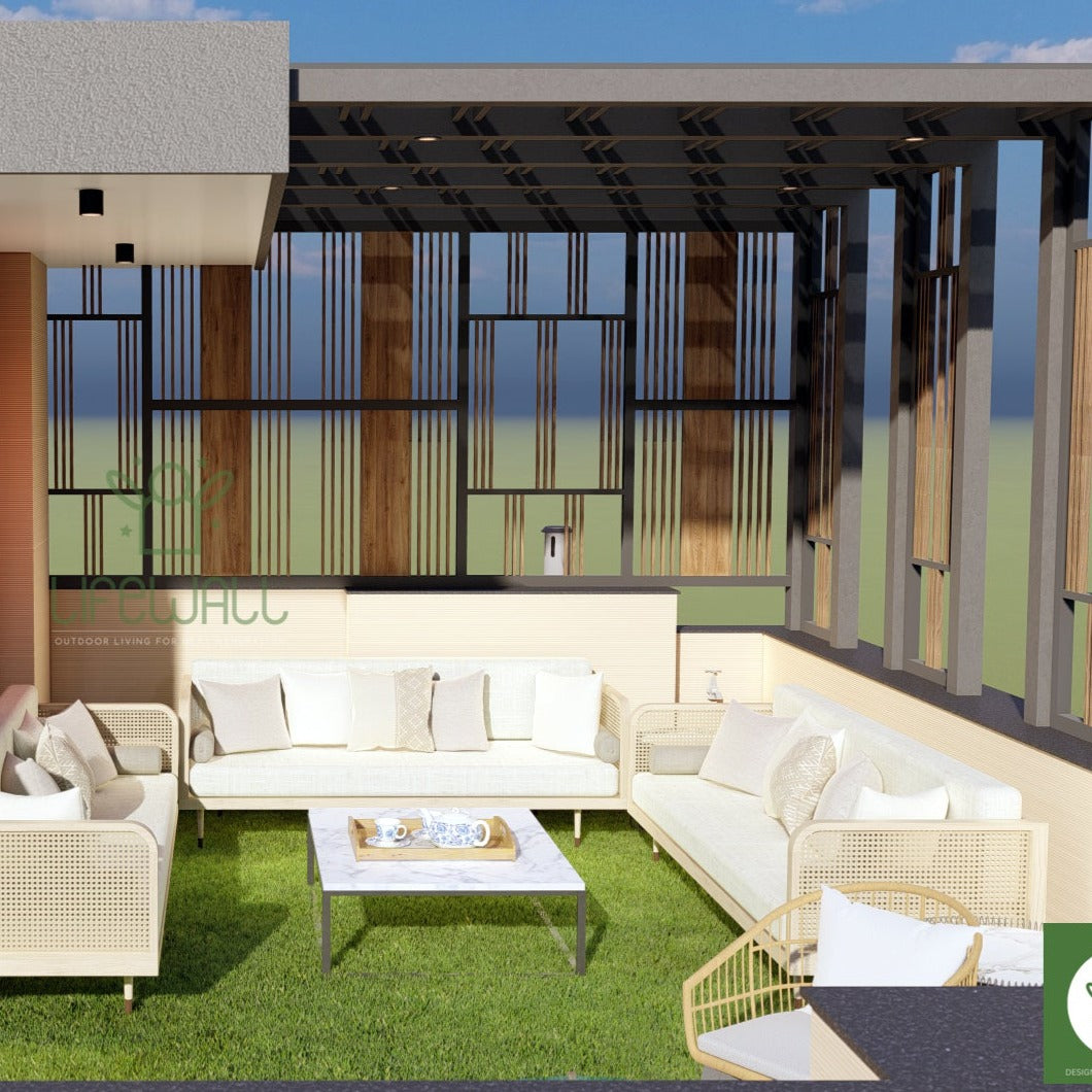 Urban Elegance Pergola (Per Sqft)