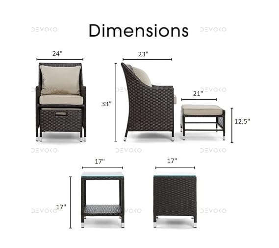 Royal Heighted Furniture (4 Seater Outdoor Seating and Table Set)