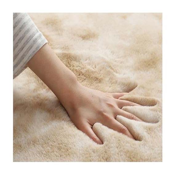 Dream Weave Carpets Shaggy Floor Carpets for Living Room, Elegant Bed Side Runner, Modern Carpets for Bedroom, Drawing Room, Kids Room, Soft Sofa Carpets for Living Room