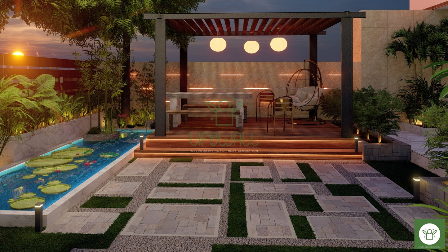 Infinite Glow Pergola (Per Sqft)