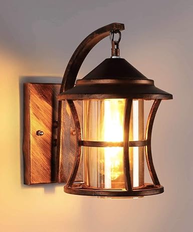 Hanging Copper Antique Colour Wall Lamp to Décor Home/Living Room/Bedroom Restaurants, Curve Design, Copper Antique