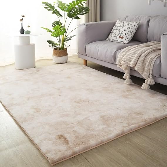 Dream Weave Carpets Shaggy Floor Carpets for Living Room, Elegant Bed Side Runner, Modern Carpets for Bedroom, Drawing Room, Kids Room, Soft Sofa Carpets for Living Room