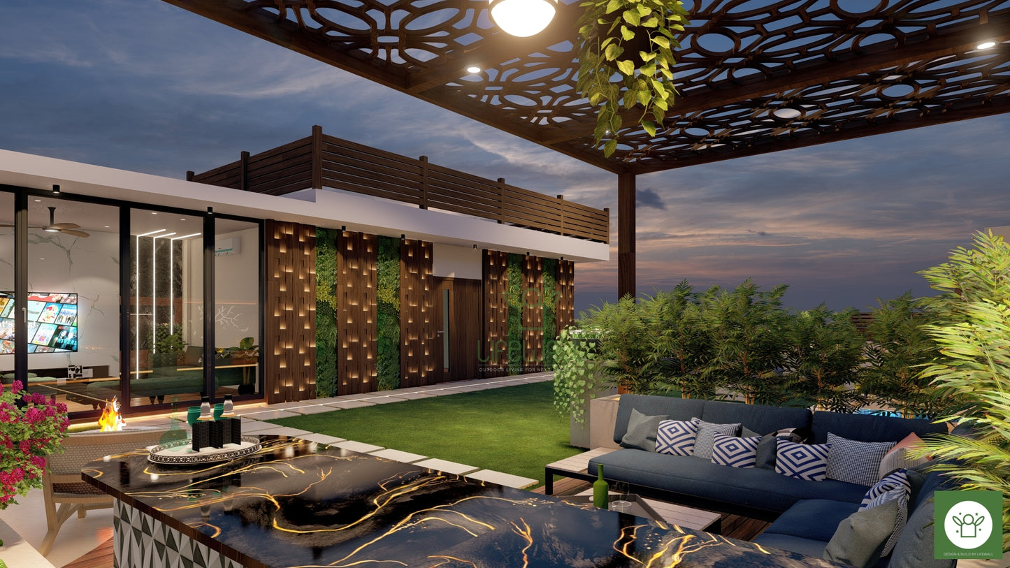 Serene Crafted Pergola (Per Sqft)