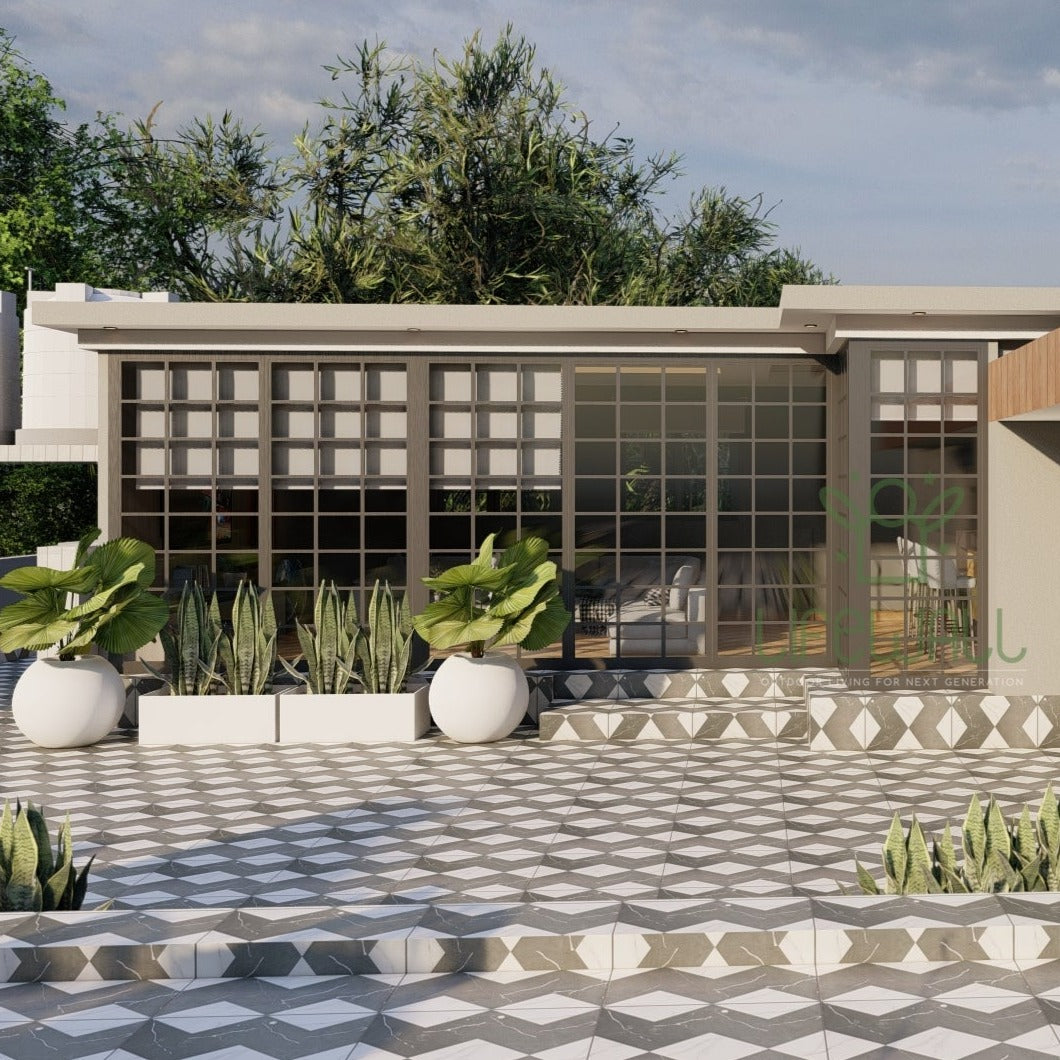 Eco Elegance Glass Porta Cabin (Per Sqft)