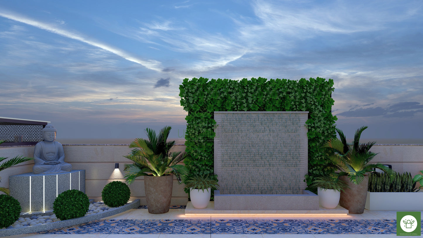 Step Down Wall Fountain (Per RFT)