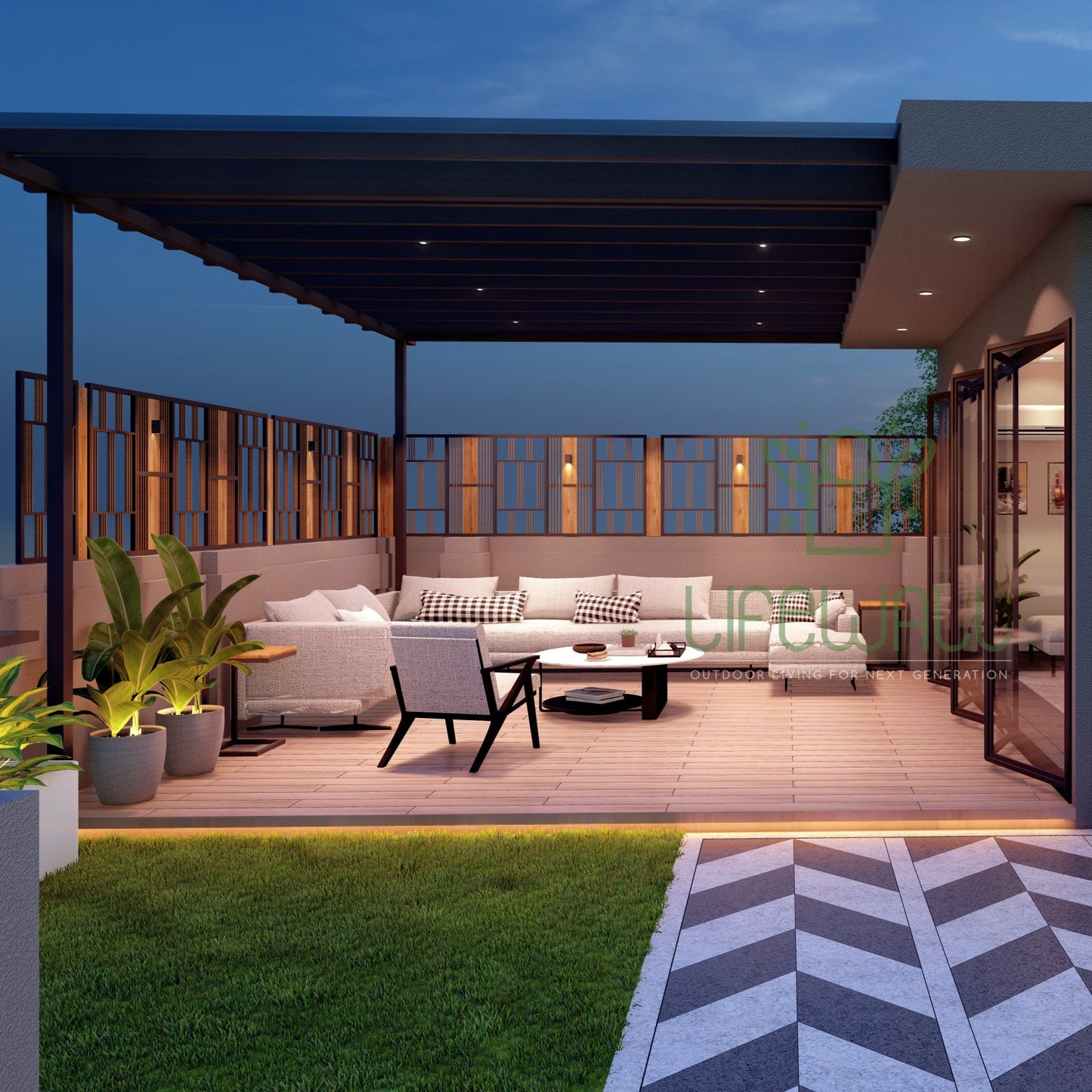Cityscape Serenity Pergola (Per Sqft)