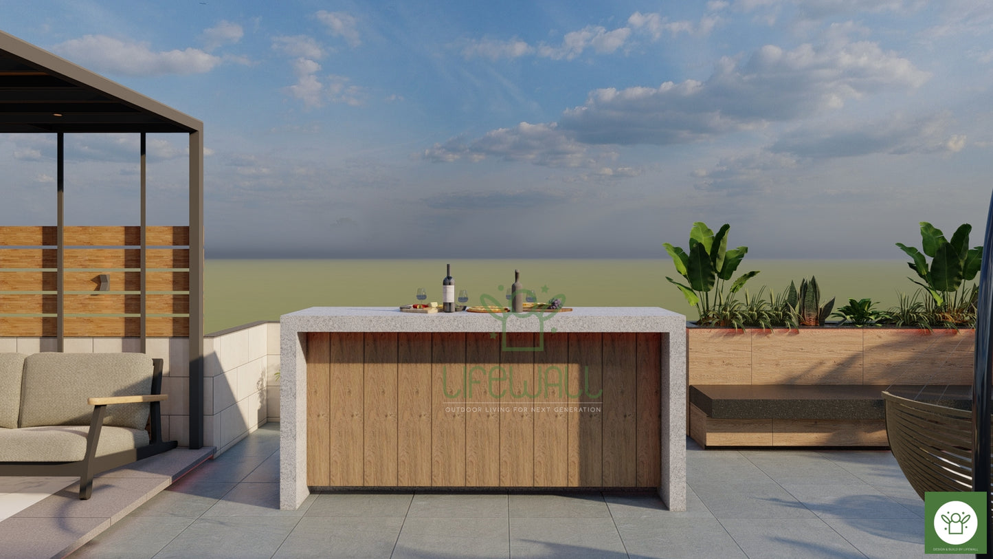 Simple Woodland Counter (Per Sqft)