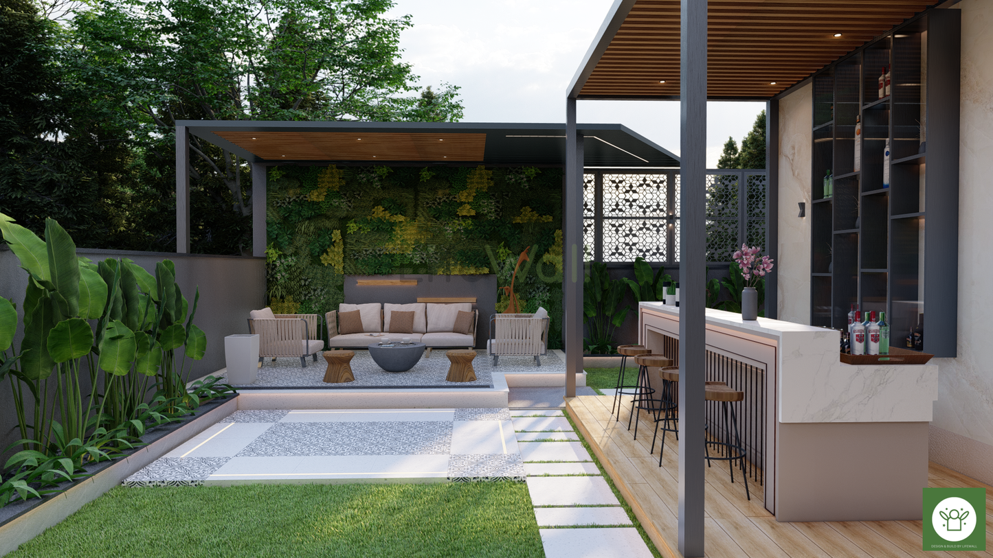 Green Meadow Pergola (Per Sqft)