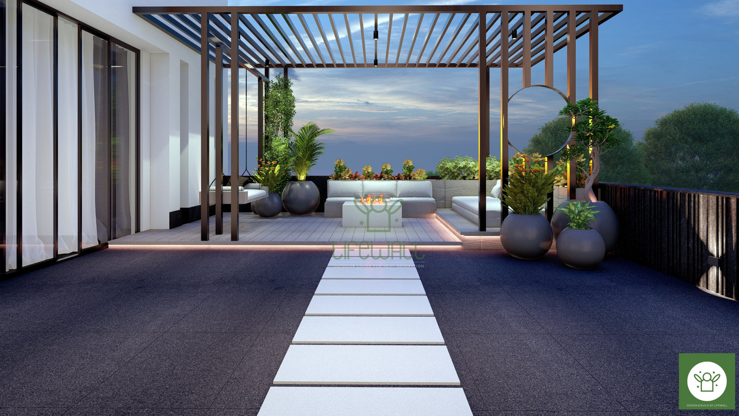 Iron Majesty Pergola (Per Sqft)