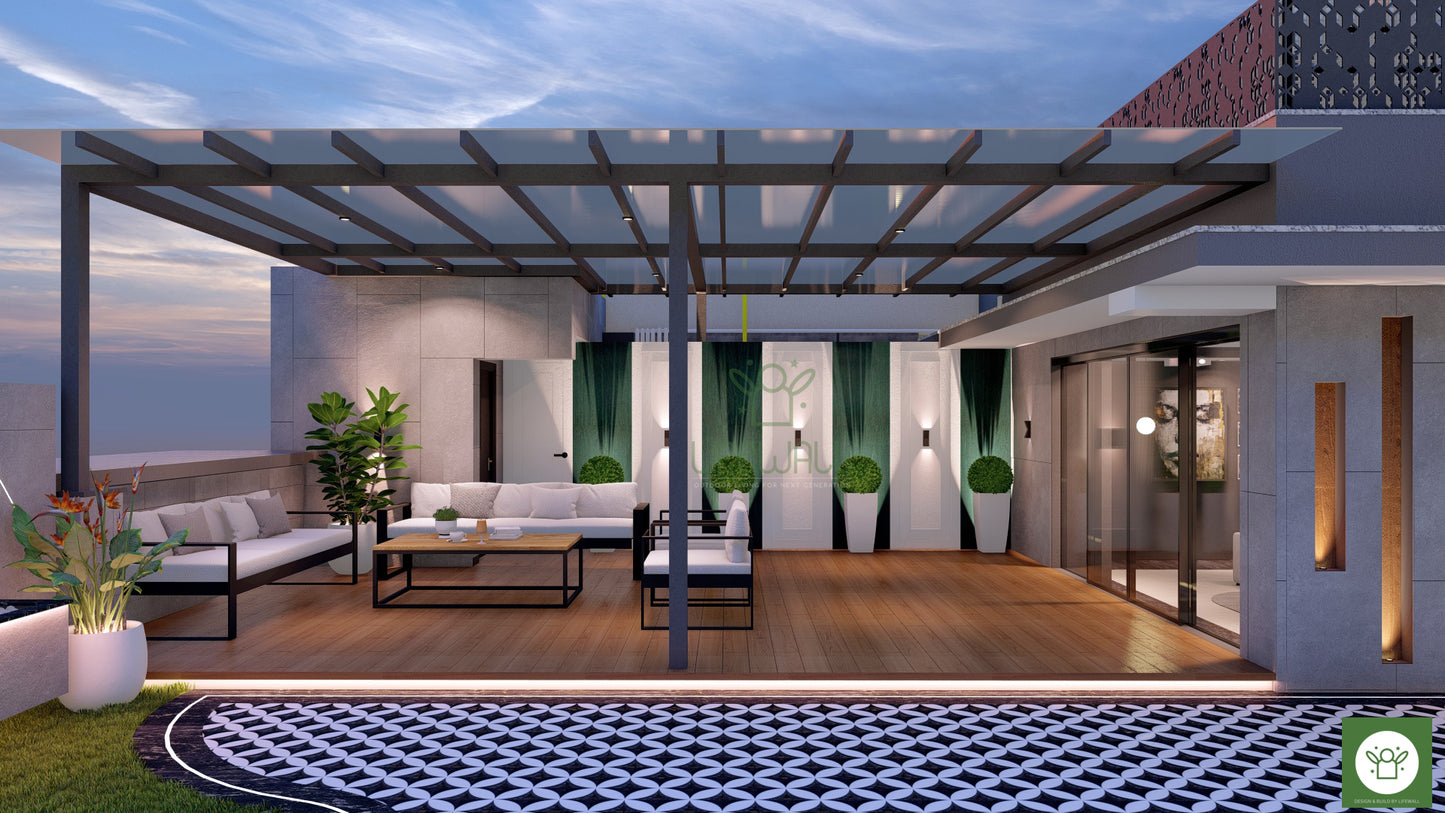 Bountiful Bower Pergola (Per Sqft)