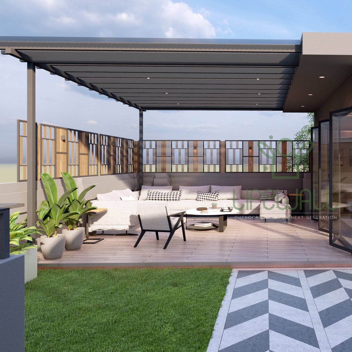 Cityscape Serenity Pergola (Per Sqft)