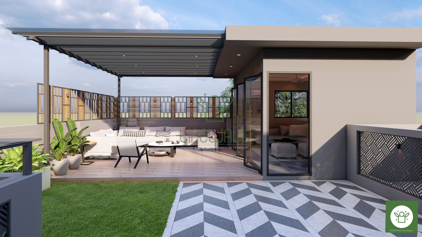 Cityscape Serenity Pergola (Per Sqft)