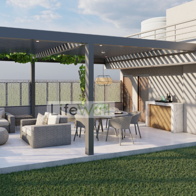 Soft Serenity Pergola (Per Sqft)