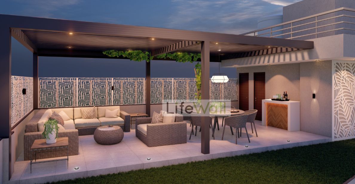 Soft Serenity Pergola (Per Sqft)
