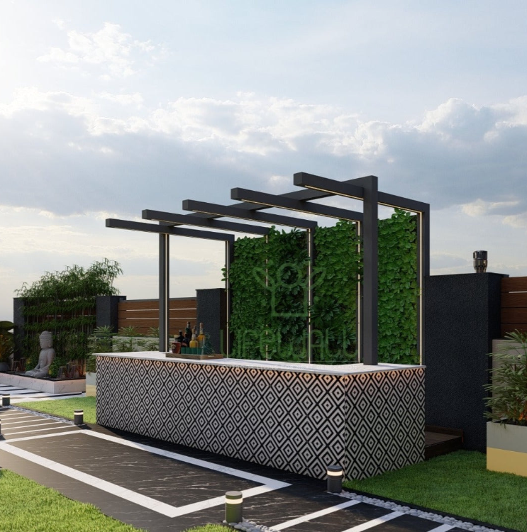 The Mini Pergola Counter (Per Sqft)