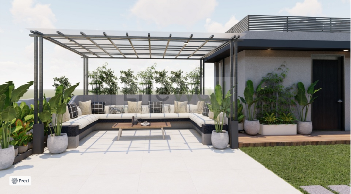 Zen Zephyr Pergola (Per Sqft)