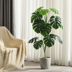 Monstera X7 Artificial Plant (60cm)