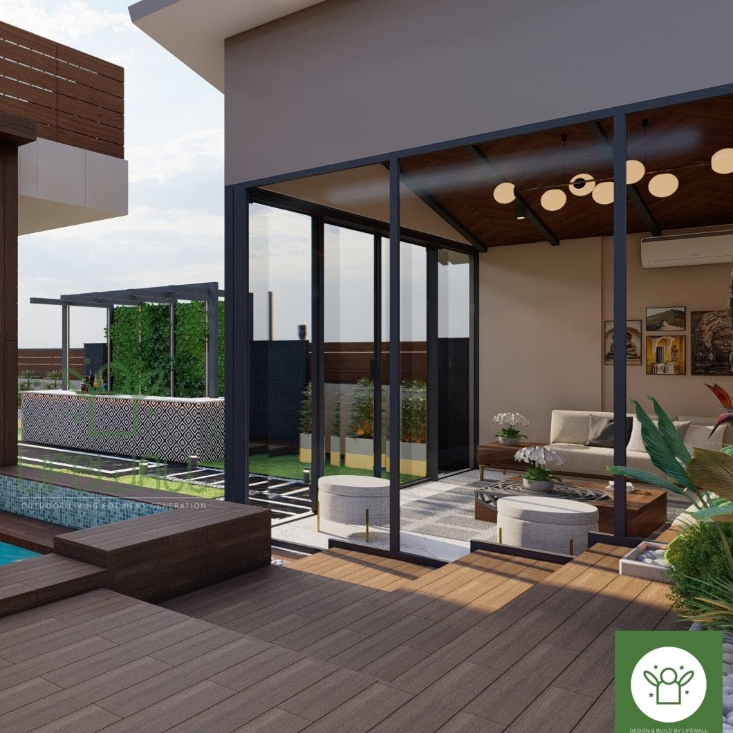 Arcadia Module Glass Porta Cabin (Per Sqft)