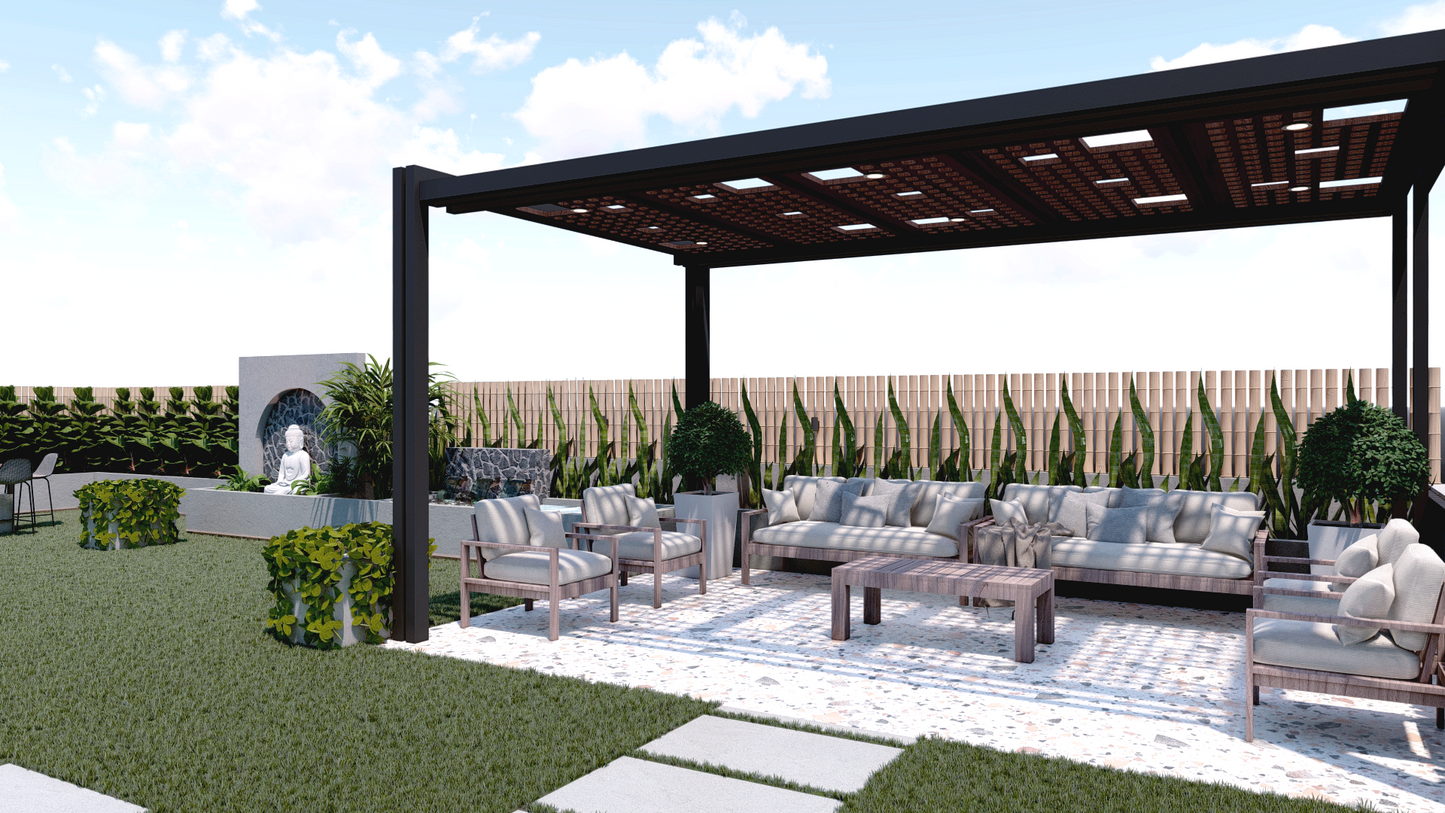 Skyline Sculpt Pergola (Per Sqft)