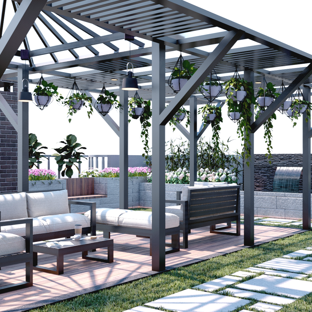 Celestial Canopy Pergola (Per Sqft)