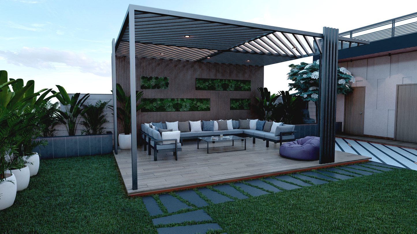 Pure Palette Pergola (Per Sqft)