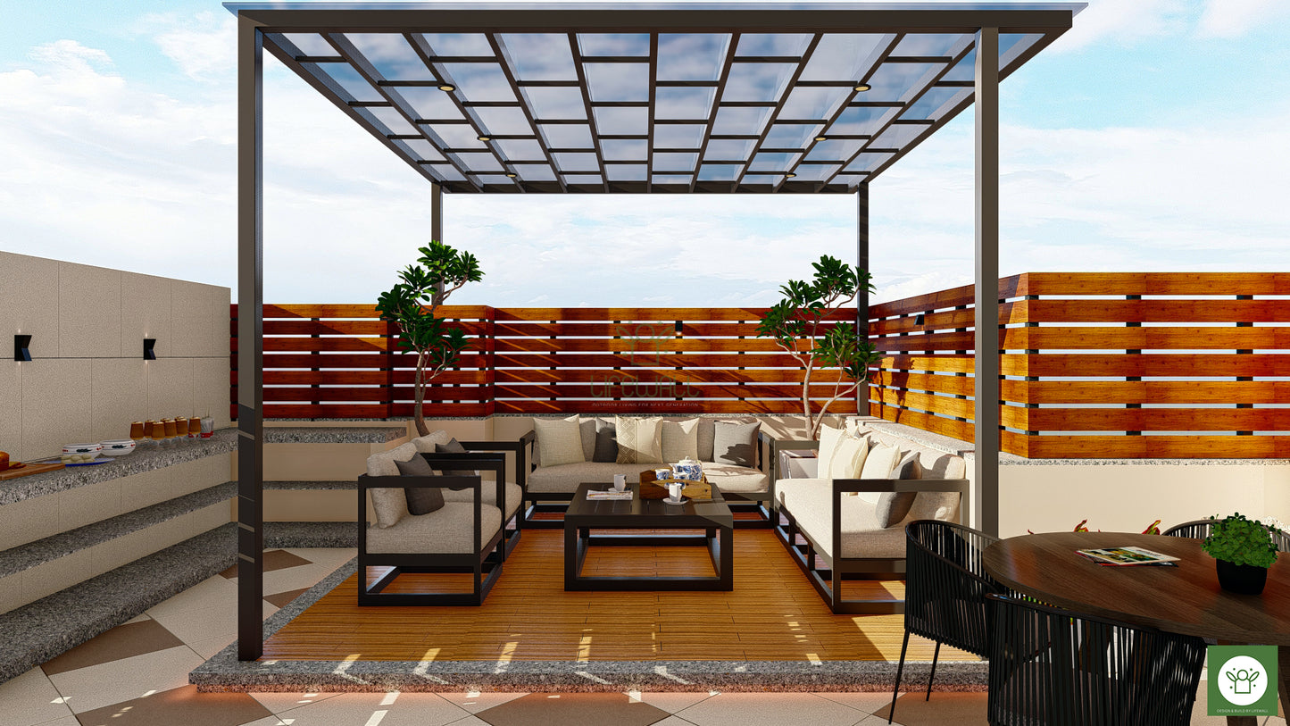 Eden Elegance Pergola (Per Sqft)