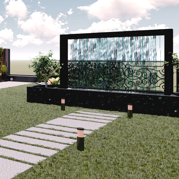 Rain Curtain Fountain (Per RFT)