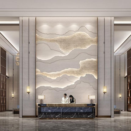 Light Textured Feature Wall