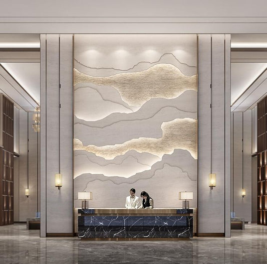 Light Textured Feature Wall