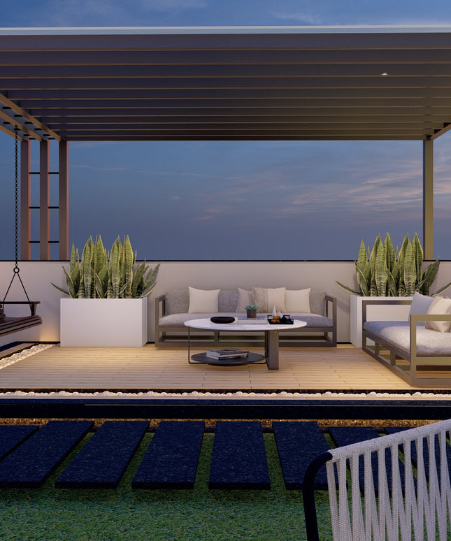 Silver Stream Art Pergola (Per Sqft)