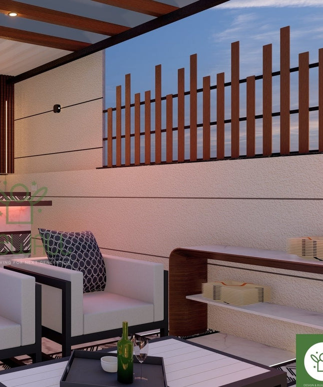 Uneven Vertical Privacy Screen (Per Sqft)