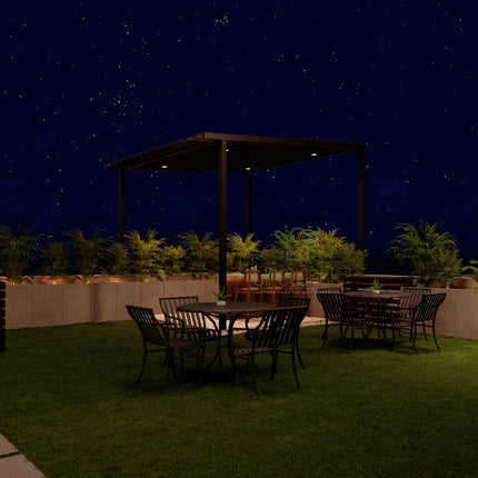 Night Metallic Flow Pergola (Per Sqft)