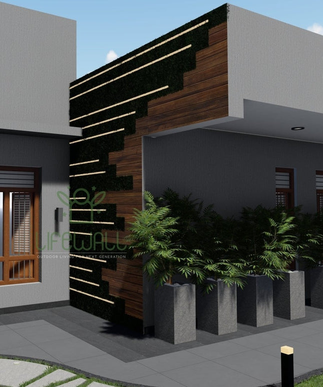 Crafted Staggered Lit Feature wall (Per Sqft)