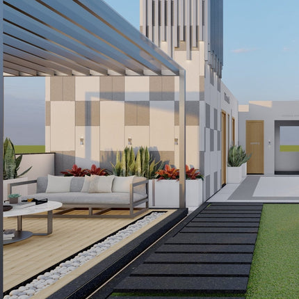 Silver Stream Art Pergola (Per Sqft)