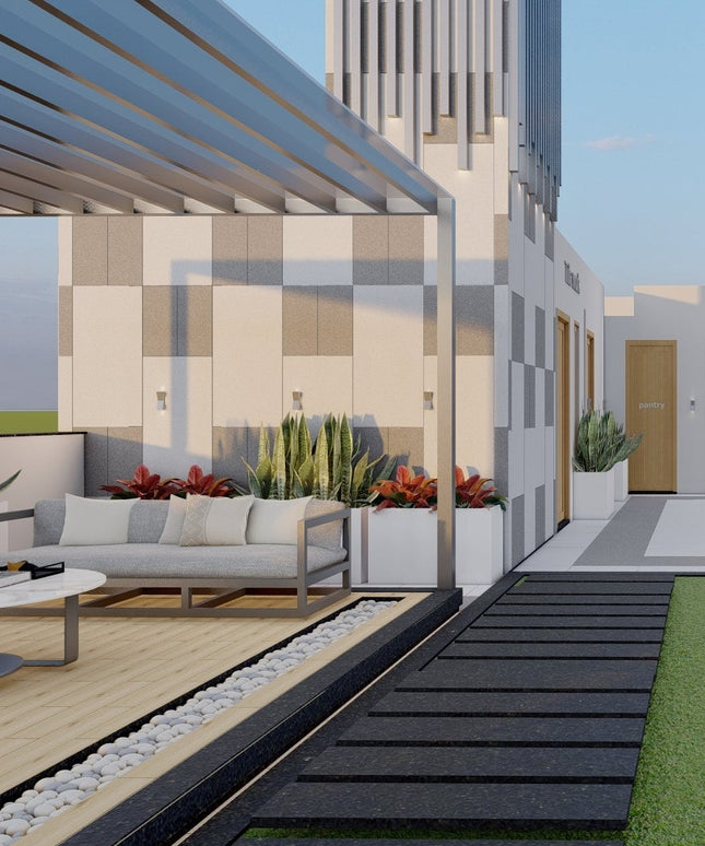 Silver Stream Art Pergola (Per Sqft)