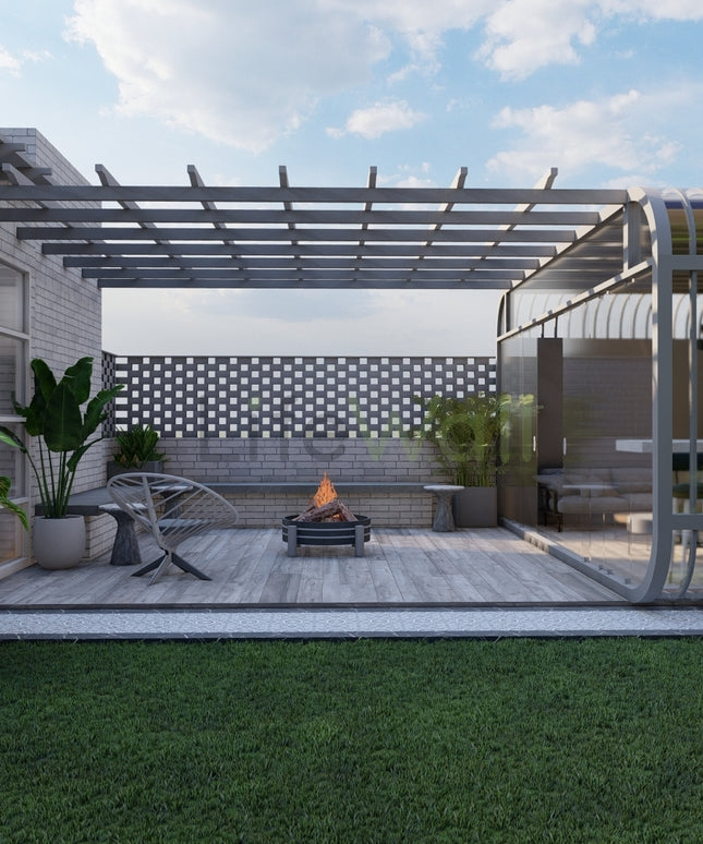 Soft Sunbeam Pergola (Per Sqft)