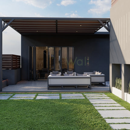 Chrome Crest Pergola (Per Sqft)