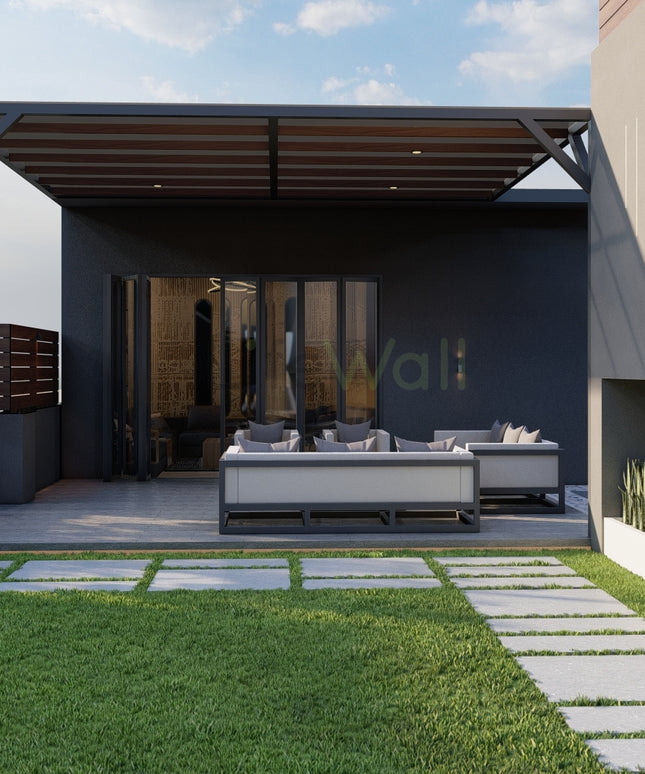 Chrome Crest Pergola (Per Sqft)