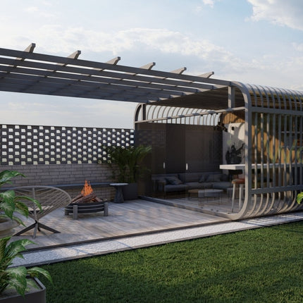 Soft Sunbeam Pergola (Per Sqft)