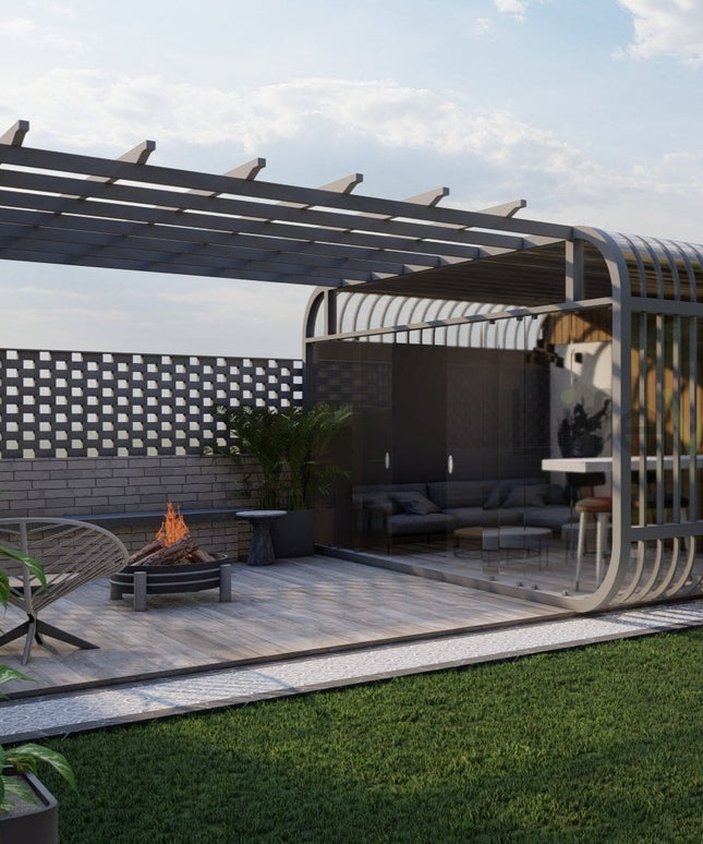 Soft Sunbeam Pergola (Per Sqft)