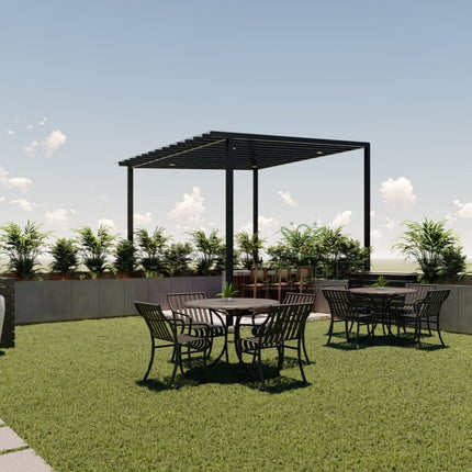 Night Metallic Flow Pergola (Per Sqft)